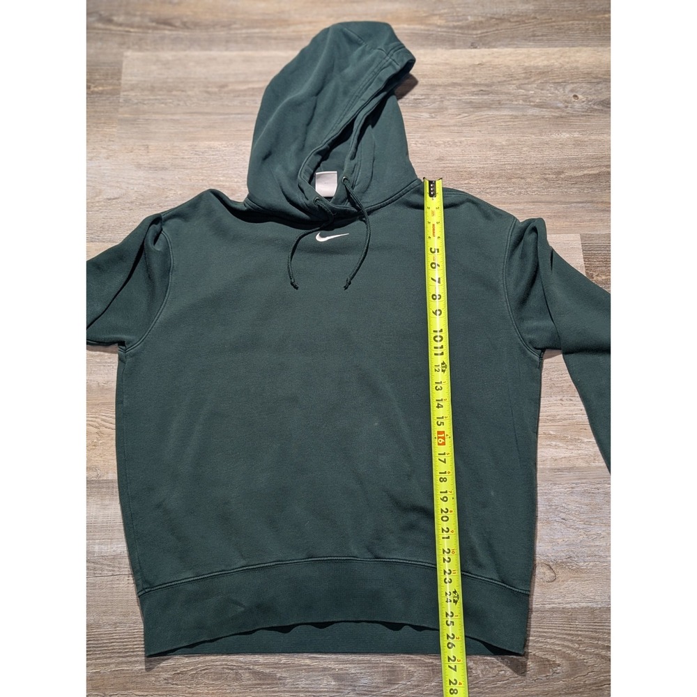 Nike S Green Pullover Hoodie Fleece Sweatshirt Small Swoosh - Picture 9 of 9